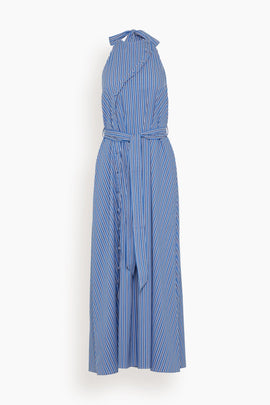 The Cara Dress in French Navy Stripe