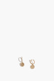 Theodosia Earrings Huggies with Constellation Disk Drops in 14K Yellow Gold