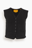 Guest In Residence Tops Tailored Vest in Black Guest in Residence Tailored Vest in Black