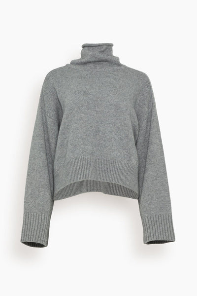 Stintino Collar Sweater in Grey Melange