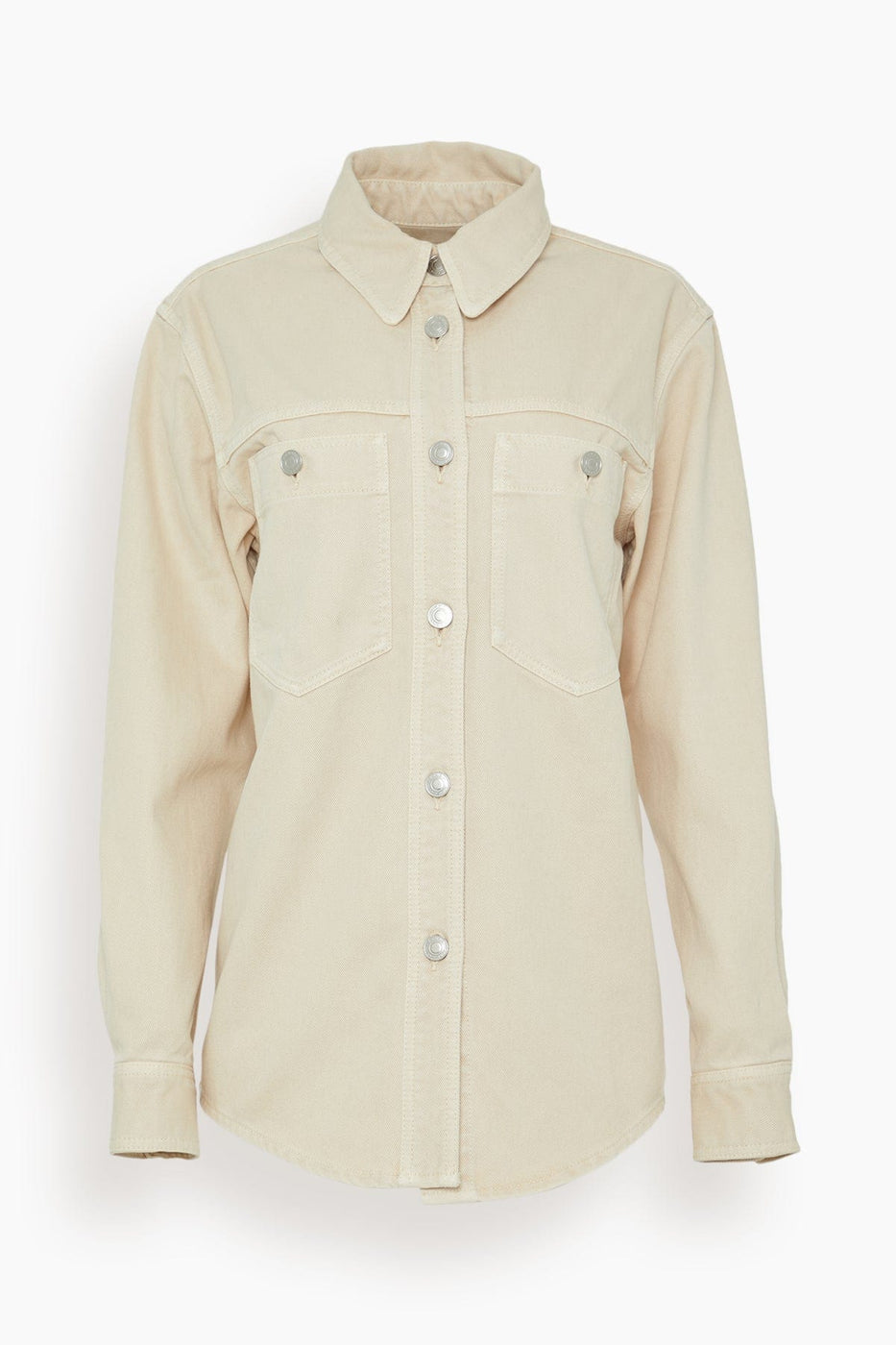 Isabel Marant Tops Talbot Long Sleeve Top in Ecru