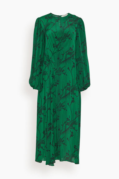 Sunniva Long Sleeve Dress in Green