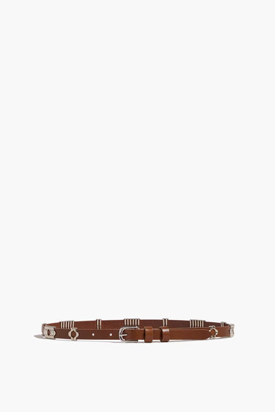 Odena Belt in Cognac/Silver