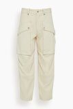 Etoile Isabel Marant Pants Jannick Pants in Ecru Isabel Marant Etoile Jannick Pants in Ecru