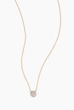 Lauren Joy Mini Disc Necklace in 14k Yellow Gold