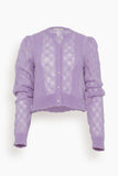 Ulla Johnson Sweaters Haley Cardigan in Lavender Ulla Johnson Haley Cardigan in Lavender