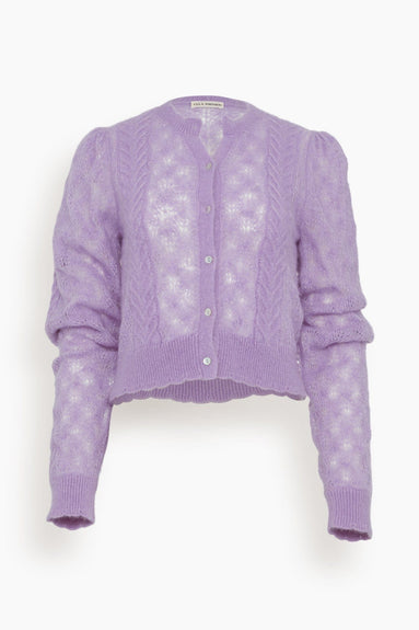 Ulla Johnson Sweaters Haley Cardigan in Lavender Ulla Johnson Haley Cardigan in Lavender