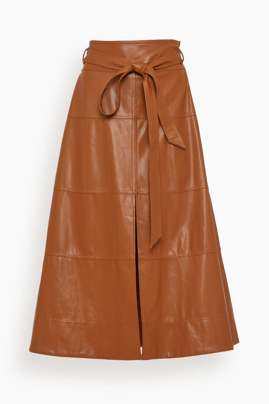 Tanya Taylor Skirts Hudson Skirt in Saddle Brown