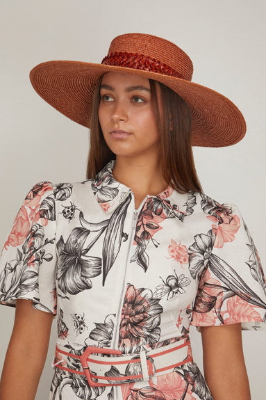 Gigi Burris Hats Nora Hat in Rust Gigi Burris Nora Hat in Rust