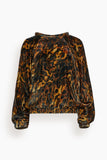 Isabel Marant Tops Dabia Blouse in Leopard