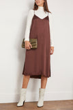 Raquel Allegra Slip Dresses Eve Slip Dress in Chocolate Raquel Allegra Eve Slip Dress in Chocolate