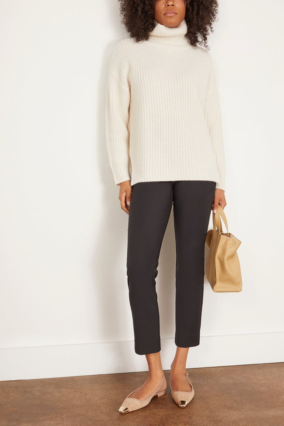 Lisa Yang Sweaters Therese Sweater in Cream Lisa Yang Therese Sweater in Cream