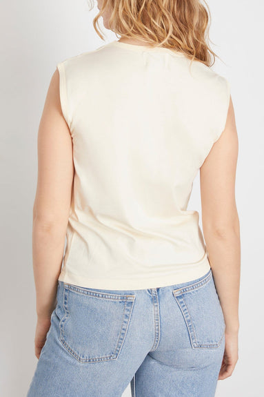 Loulou Studio Tops Brani Tank Top in Rice Ivory Loulou Studio Brani Tank Top in Rice Ivory