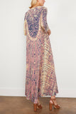 Raquel Allegra Casual Dresses Drama Maxi Dress in Jasper/Navy Raquel Allegra Drama Maxi Dress in Jasper/Navy