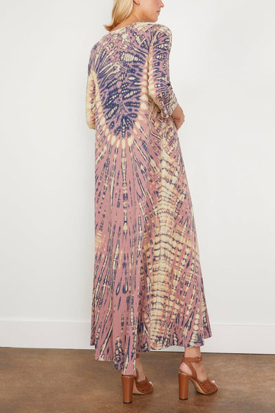 Raquel Allegra Casual Dresses Drama Maxi Dress in Jasper/Navy Raquel Allegra Drama Maxi Dress in Jasper/Navy