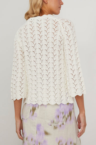 Loulou Studio Tops Adeka Long Sleeve Top in Ivory Loulou Studio Adeka Long Sleeve Top in Ivory