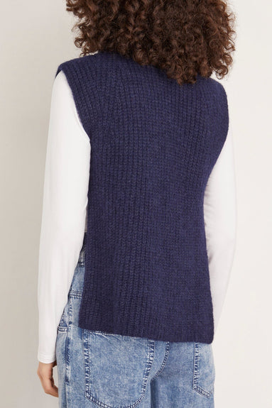 Etoile Isabel Marant Sweaters Megan Sleeveless Sweater in Midnight Isabel Marant Etoile Megan Sleeveless Sweater in Midnight