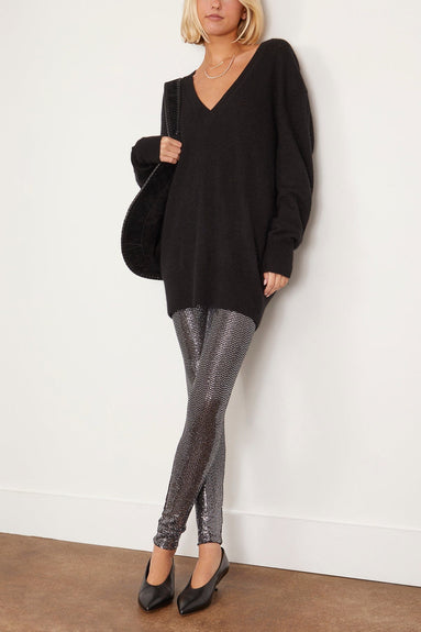 Isabel Marant Sweaters Larana Oversized V-Neck Sweater in Black Isabel Marant Larana Oversized V-Neck Sweater in Black