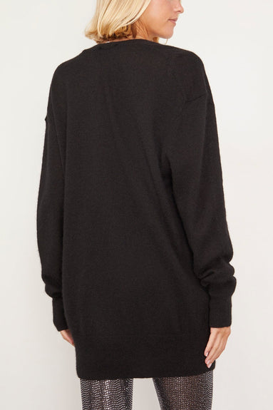 Isabel Marant Sweaters Larana Oversized V-Neck Sweater in Black Isabel Marant Larana Oversized V-Neck Sweater in Black