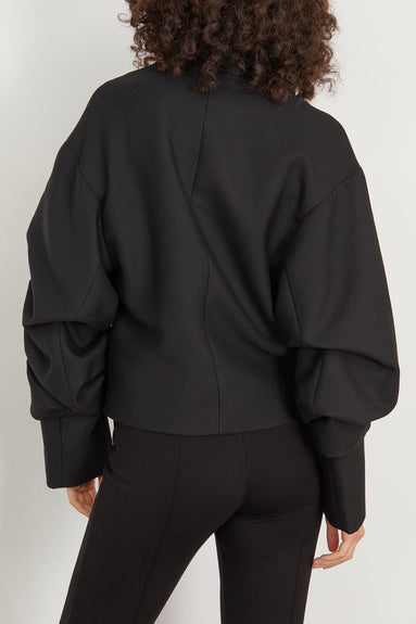 Bite Studios Jackets Wrinkled Sleeve Jacket in Black