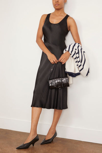 Raquel Allegra Slip Dresses Valentina Midi Dress in Black Raquel Allegra Valentina Midi Dress in Black