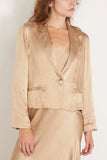 Raquel Allegra Jackets Avalon Jacket in Sand