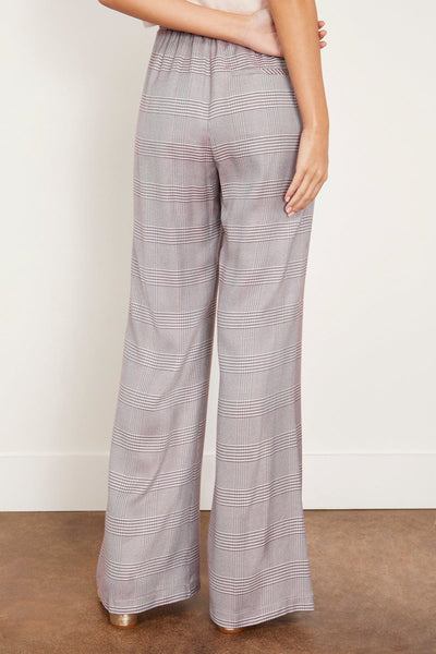 Forte Forte Pants Prince of Wales Flared Pants in Rose Forte Forte Prince of Wales Flared Pants in Rose