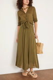 Forte Forte Tops Essential Cotton Silk Voile Shirt in Olive Forte Forte Essential Cotton Silk Voile Shirt in Olive