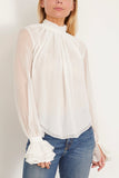 Giambattista Valli Tops High Neck Blouse in Ivory Giambattista Valli High Neck Blouse in Ivory