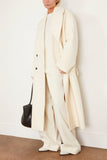 Rohe Coats Oversized Double Breasted Coat in Off White