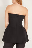 Rohe Tops Double Faced Bustier in Black