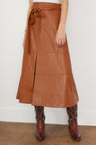 Tanya Taylor Skirts Hudson Skirt in Saddle Brown Tanya Taylor Hudson Skirt in Saddle Brown