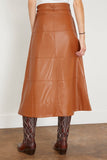 Tanya Taylor Skirts Hudson Skirt in Saddle Brown Tanya Taylor Hudson Skirt in Saddle Brown