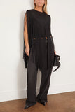 Tibi Tops 4 Ply Silk Fringe Cape in Black Tibi 4 Ply Silk Fringe Cape in Black