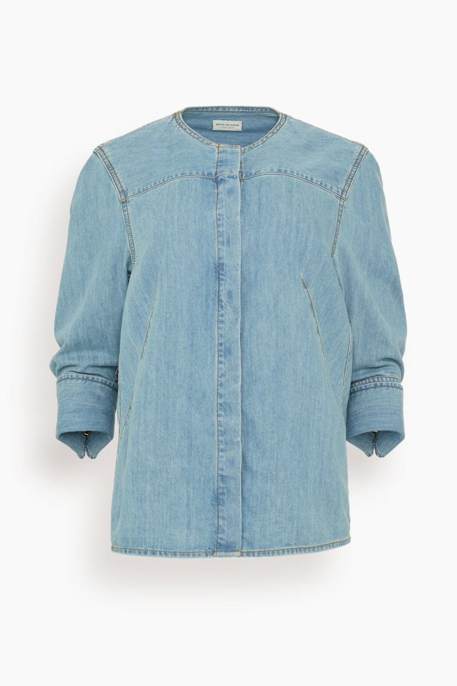 Dries Van Noten Tops Clarissa Denim Shirt in Ice Blue Dries Van Noten Clarissa Demin Shirt in Ice Blue