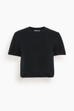 Sablyn Tops Charleston Relaxed Crewneck Tee in Black Sablyn Charleston Relaxed Crewneck Tee in Black