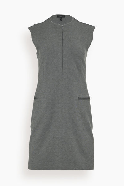 Tina Ponte Dress in Charcoal