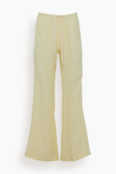 Forte Forte Pants Chic Linen Herringbone Elasticated Pant in Luce