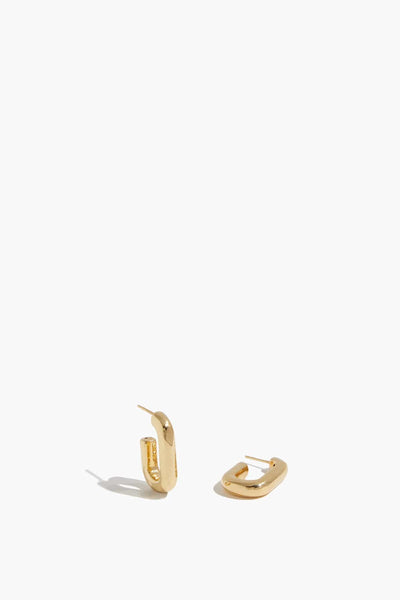 Chunky Hook Hoops in 14k Yellow Gold