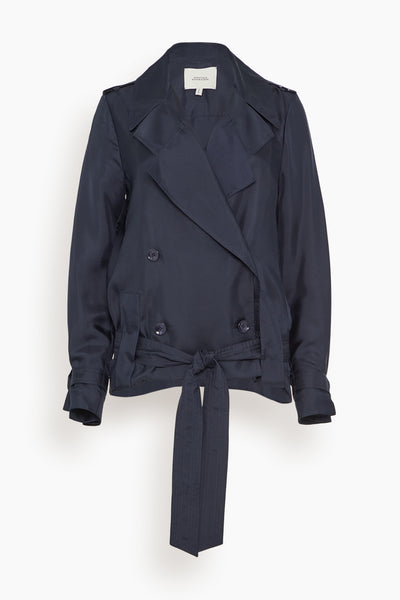 Trench It Up Jacket in Blue Night