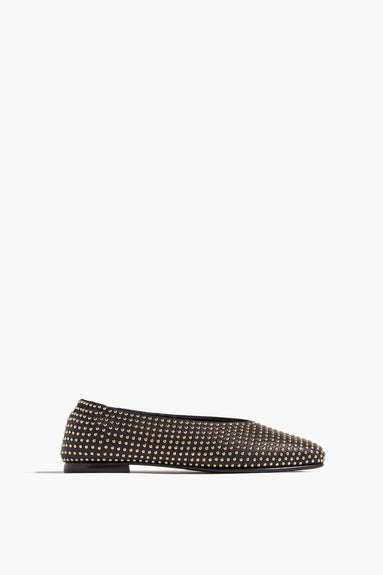 Simkhai Ballet Flats Eden Studded Flat in Black Gold Simkhai Eden Studded Flat in Black Gold