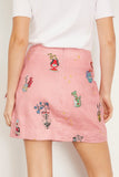 Alemais Skirts Timmy Embroidered Sarong Skirt in Pink Alemais Timmy Embroidered Sarong Skirt in Pink