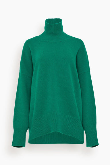 Rohe Unclassified Classic Turtleneck Jumper in Emerald