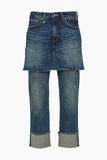 R13 Jeans Romeo Double Classic in Melvin Blue Stretch