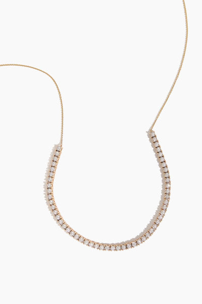 Ava Bea Tennis Necklace in 14k Yellow Gold