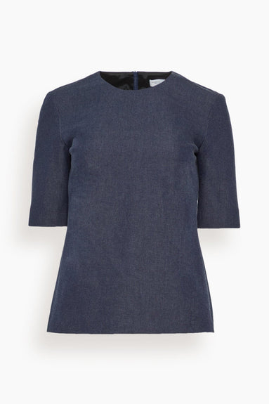 Rosetta Getty Tops Fitted T-Shirt Top in Indigo