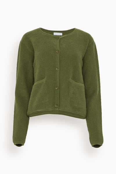 Dixie Double Pocket Cardigan in Olive