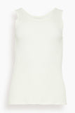 Loulou Studio Tops Alicudi Tank Top in Ivory Alicudi Tank Top in Ivory