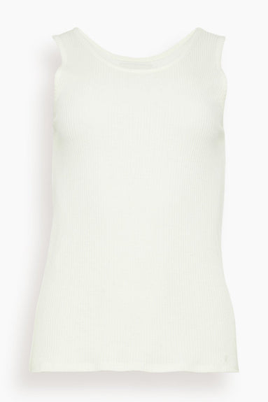 Loulou Studio Tops Alicudi Tank Top in Ivory Alicudi Tank Top in Ivory