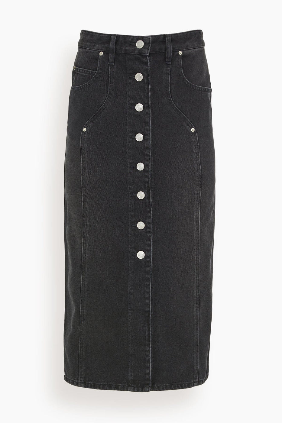 Etoile Isabel Marant Skirts Vandy Skirt in Faded Black Isabel Marant Etoile Vandy Skirt in Faded Black